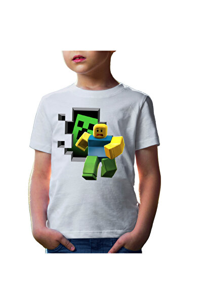 OEM Tricou copii Roblox Minecraft Earth Aternos Mcskins