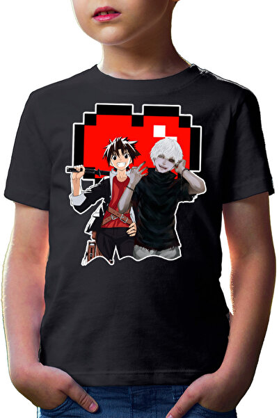 OEM Tricou copii UQ Holder Touta Kaneki Tokyo Ghoul Vampire Minecraft