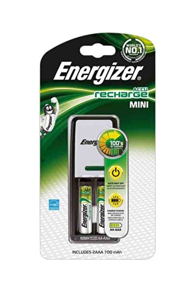 Energizer بطارية شاحن صغيرة AAA بسعة 700 مللي أمبير في الساعة مكونة من قطعتين