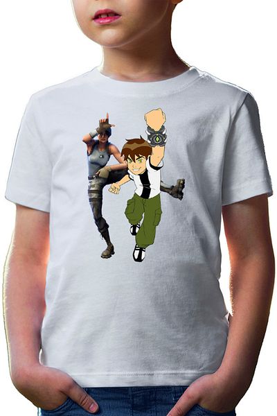 OEM Tricou copii Ben10 Jump Comics Fortnite Game Children Dance Fun