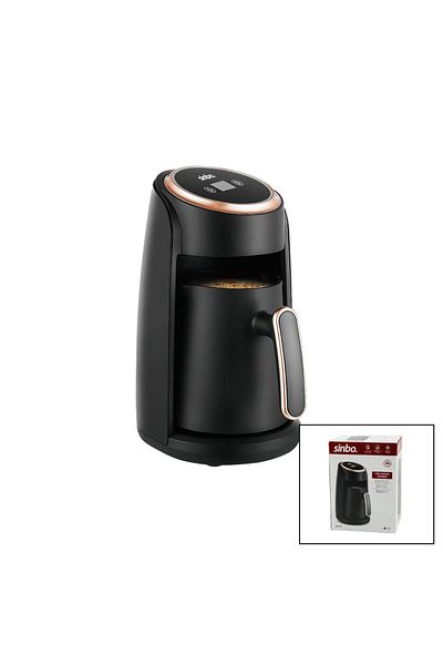 Ecenaz Electric Turkish Coffee Machine 4 Cup Sound Warning - Anti-Overflow System Scm-2978 (4172)