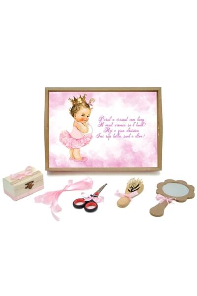 OEM Tava turta, 6 piese, Pink Princess, 35x20cm, Multicolor