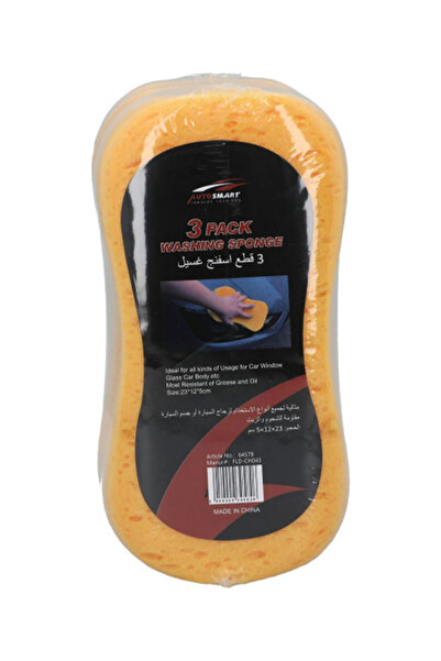 AUTOSMART إسفنجة غسيل السيارات من 3 قطع