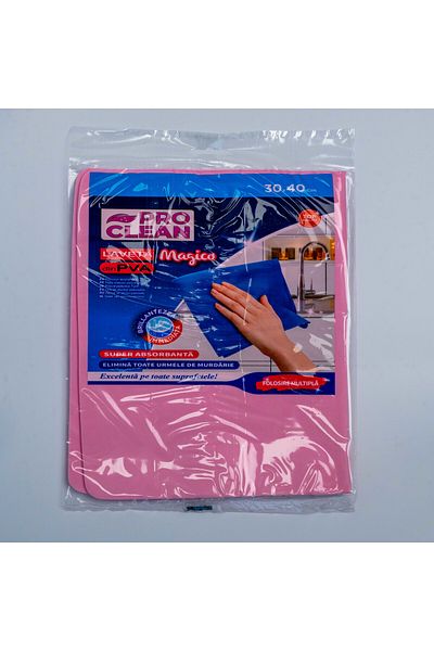 Pro Clean Official Lavetă de curățare Magico PVA – Șervețel ultra-absorbant pentru suprafețe multiple, pentru casă, birou și mașină, moale și durabil