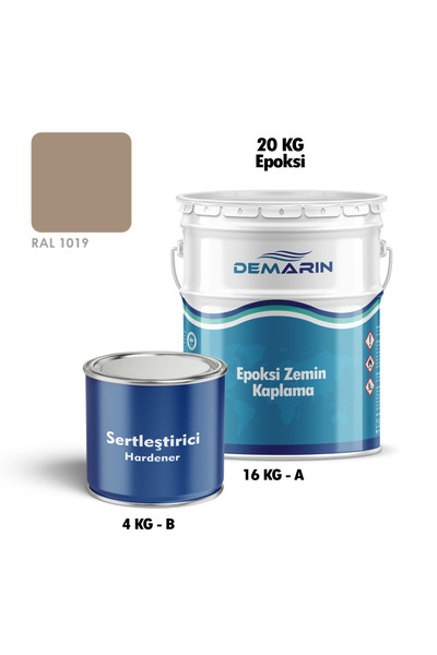 Demarin Solventsiz (Kokusuz) Epoksi zemin kaplama (Tezgah, zemin boyası)