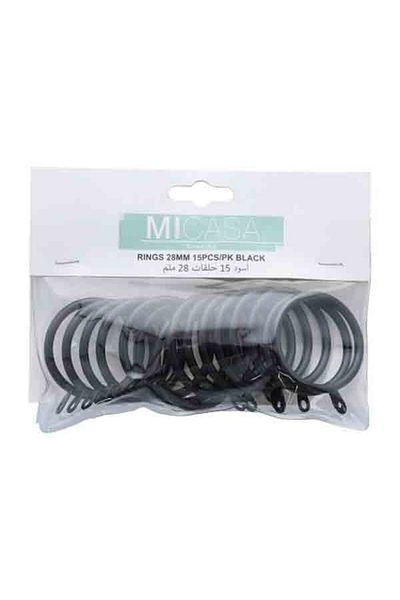 micasa 15-Piece Curtain Rings 28mm