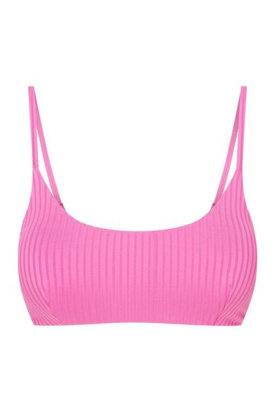 Bloovii Bikini Top Bralette Ribbed Classic Swimming Top with Removable Pads |...