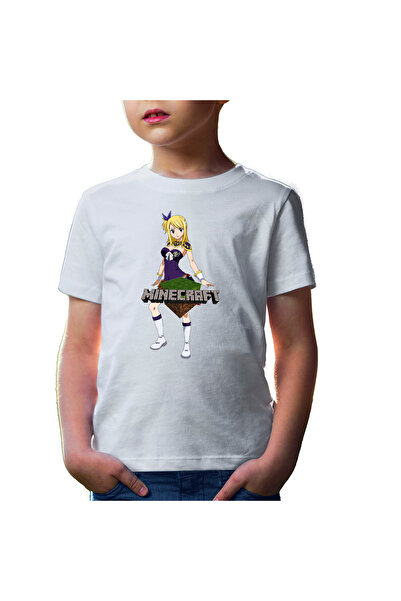 OEM Tricou copii Fairy Tail Lucy Minecraft Fan Anime Manga