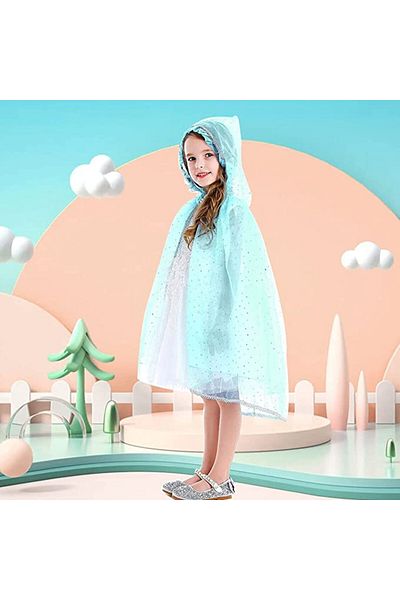 Tyidalin princess cape, polyester/tulle, blue, 104 - 110