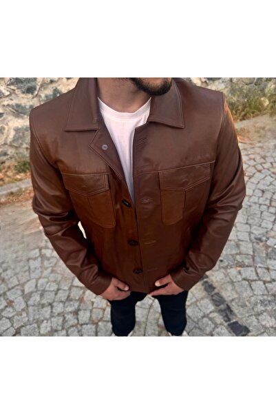 Dupont Dar Kesim Deri Ceket