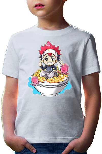 OEM Tricou copii Food Wars Chibi Souma Rice Bow Anime Kage