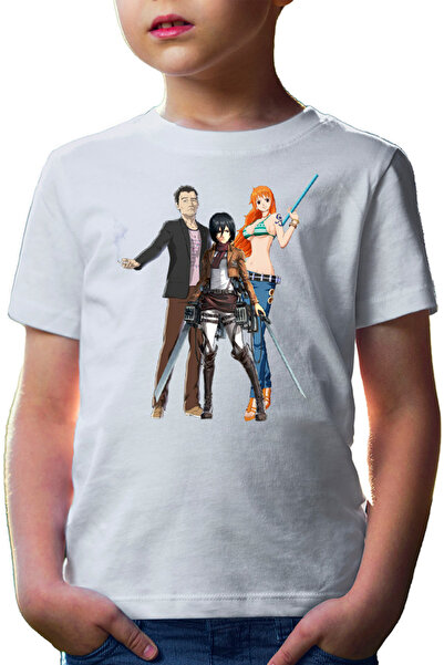 OEM Παιδικό μπλουζάκι Ajin Ogura Ikuya AOT Mikasa One Piece