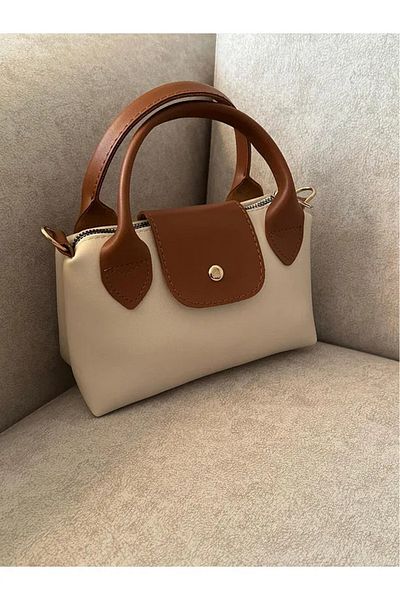 ateş3434 Mini Party Cream Women's Hand and Shoulder Bag
