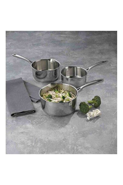 KELA Keck Lang 18/10 stainless steel saucepan set Flavoria set of 3 pieces