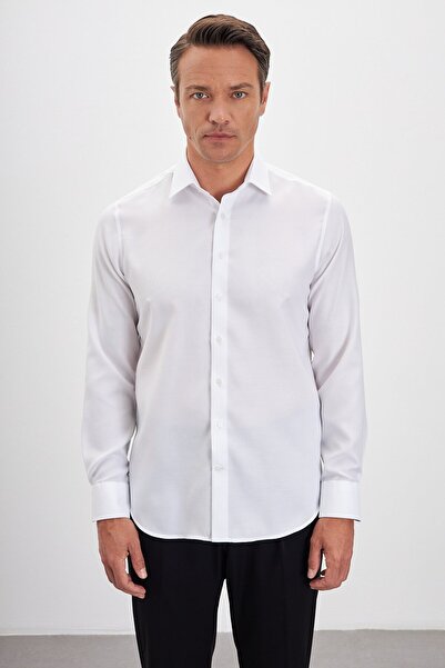 Paşahan No Ironing Required 100% Cotton Non Iron Classic Collar Oxford Men's Shirt