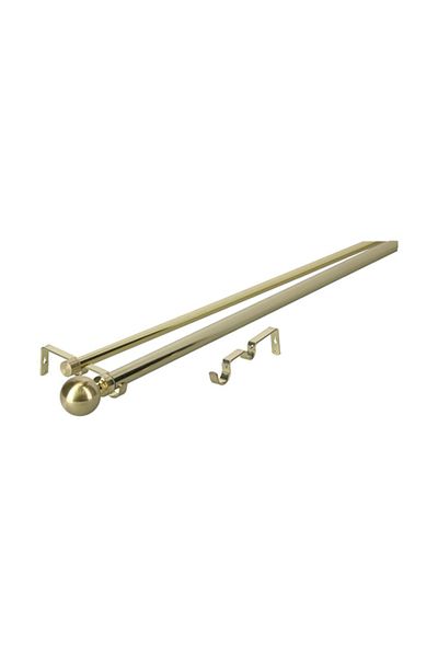 micasa Durable High Quality Modern Design Sturdy Double Ball Curtain Rod