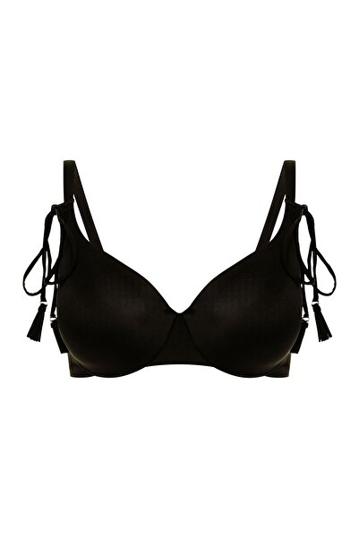 ESOTIQ Push-Up Bikini Top Swim Bra Underwired Smooth Cups & Decorative Ties x Eva Minge | Zibraz