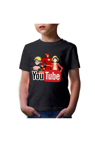 OEM Tricou copii The Flash Naruto One Piece Anime Cartoon