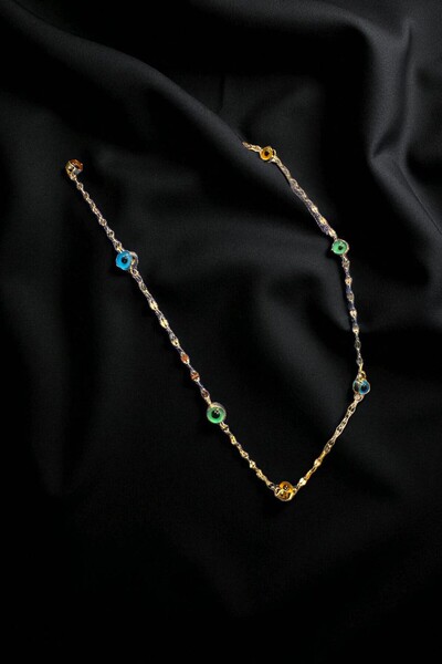 Altınaşkı Nazar Boncuklu Altın Kolye