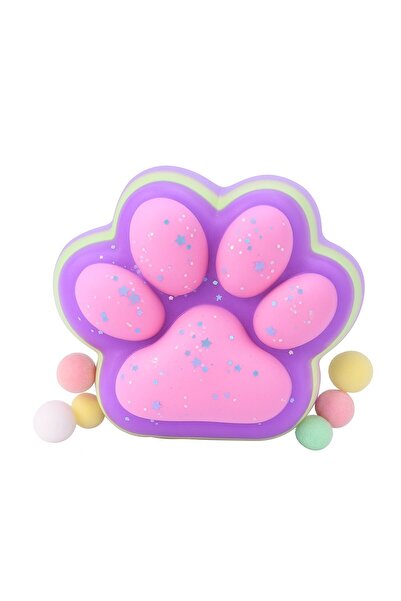 Teo Squishy Antistress Toy, , Slow Rising, Cat Paw Pattern, Squishy, BIG 12.5 x 10.5 cm, 22