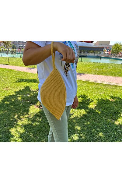 HHKARTS Jute Mussel Handbag