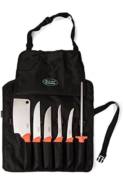 Alrimaya Sakerd Knife Set with Cleaver and Sharpener from Al Rimaya