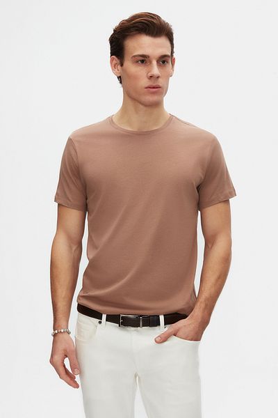 D'S Damat Ds Damat Slim Fit Mink/Πράσινο/Λευκό T-Shirt 3 τεμαχίων