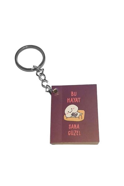 uğurlu dükkan Keychain with Motto - This Life Is Beautiful to You