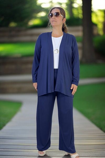 yagmurberen FUL CUT FLEXIBIL BUMBAC ȚESUT DE VARĂ JACĂ GOLĂ PENTRU GOLĂ PANTALON ELASTIC LA TAILĂ SET DE DUBLĂ MĂRIME MARE
