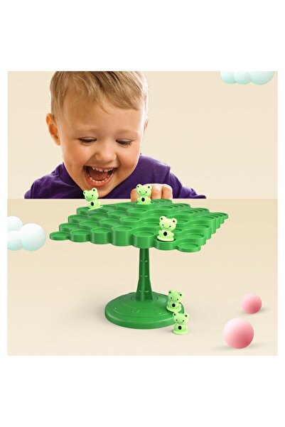 Flippy Interactive Game, Flippy, Balanced Frogs, +3 Years, 50 Pawns, 14 x 7 x 14 cm, Green