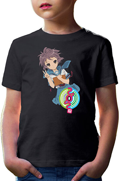 OEM Tricou copii Haruhi Suzumiya Yuki SOS Manga Comedy Marvel