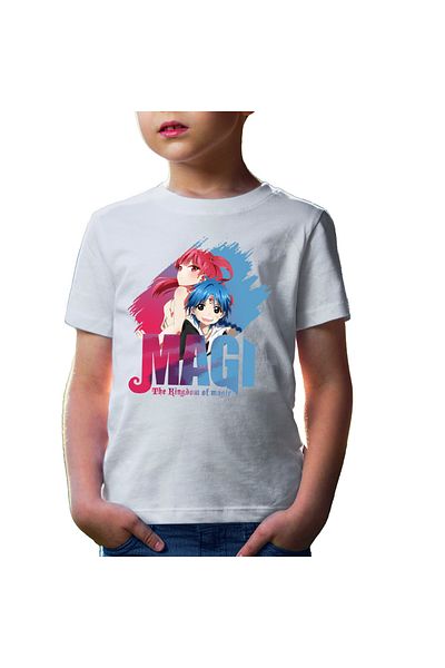 OEM Tricou copii Magi The Labyrinth of Magic Morgiana Alladin Brush Logo