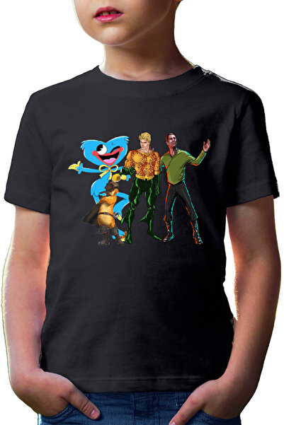 OEM Tricou copii Aquaman Huggy Wuggy Puss in the Boots Shrek Star Trek Crew