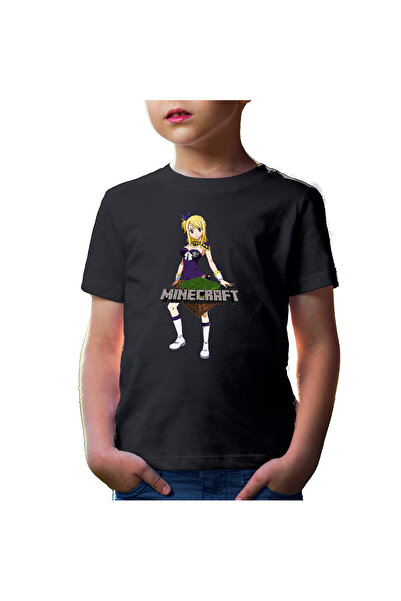 OEM Tricou copii Fairy Tail Lucy Minecraft Fan Anime Manga