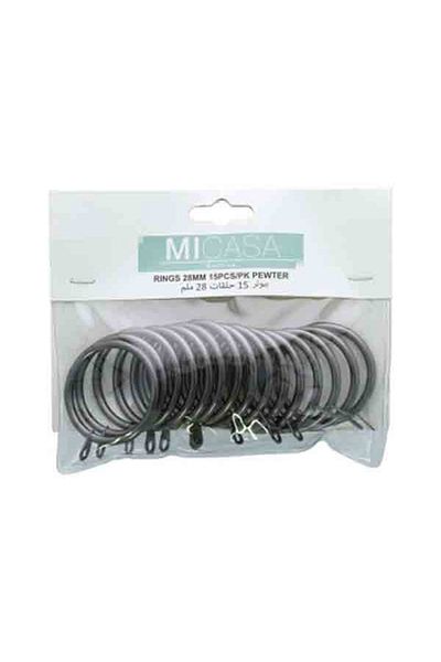 micasa 15-Piece Antique Look Rings 28mm