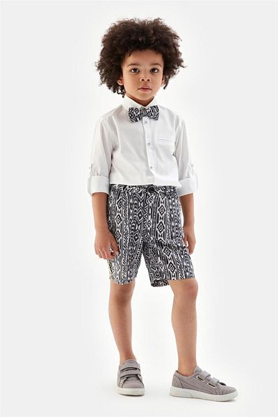 Nebbati Boy Patterned Shorts