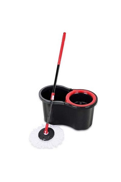 Zambak Plastik Pachet promoțional: Mop rotativ la 360 de grade cu găleată inclusă, Zambak Plastic, mâner telescopic, 40x25x20