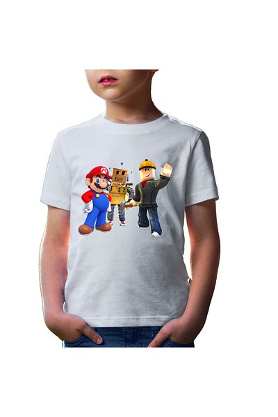 OEM Tricou copii Roblox Mario Video Game Robox Play