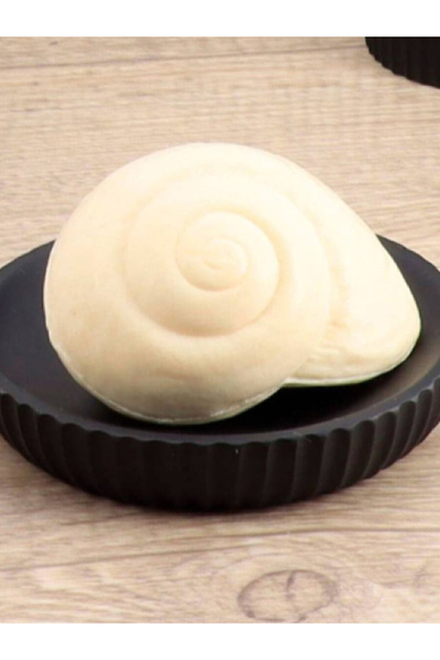 Tendance Stylish Striped Design Round Polyresin Soap Dish 11cm
