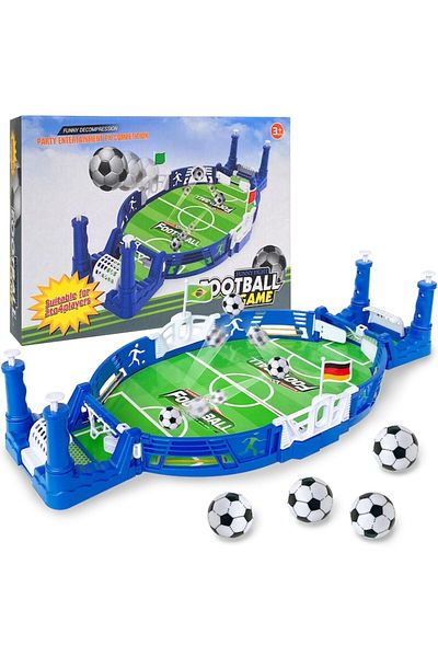 LYCENXI Mini masă de fotbal, LYCENXI, 1 teren de fotbal, 4 mingi, 4 mânere, multicolor, 38x18x8cm