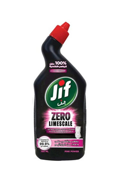 Jif Zero Limescale Pink Power Antibacterial Toilet Bowl 750ml
