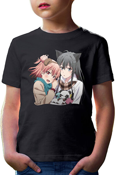 OEM Детска тениска OreGairu School Панда Мече Момичета Аниме Понкан