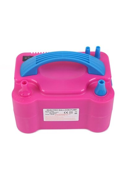 Vivaldi 600W Electric Balloon Pump, Blue-Pink, 2 Nozzles, 2 Modes