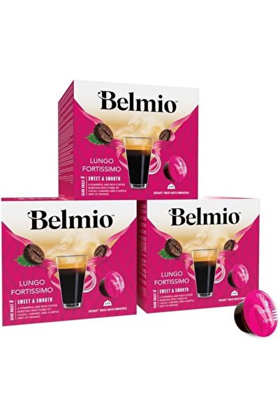 Belmio كبسولات قهوة لونغو فورتيسيمو – 3 عبوات كرتونية رئيسية