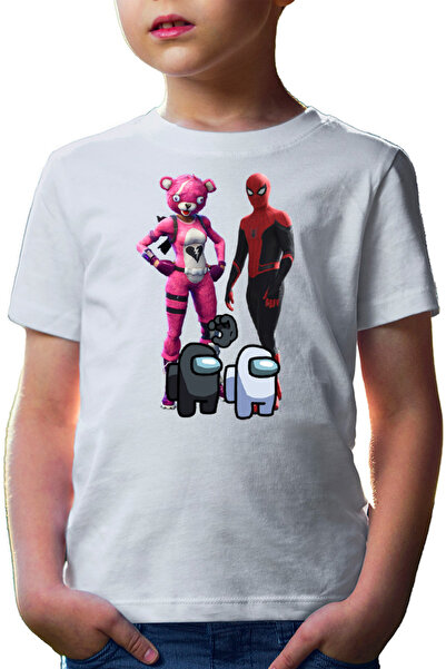 OEM Tricou copii Fortnite Pink Rabbit Skin Easter Event Spiderman Cool