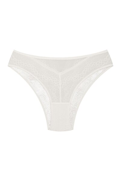 ESOTIQ Chiloți brazilieni pentru femei cu detalii din plasă și dantelă, decupați la spate | Bonjour