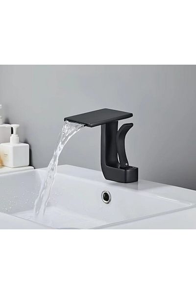 SMART GADGETS C&A Baterie lavoar baie, Cascade Premium Class, Negru mat, 14,5 cm