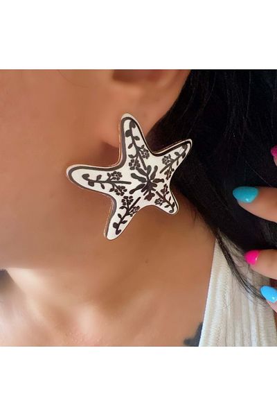 ACAR TAKI Sea Star Ceramic Earring Acr5771