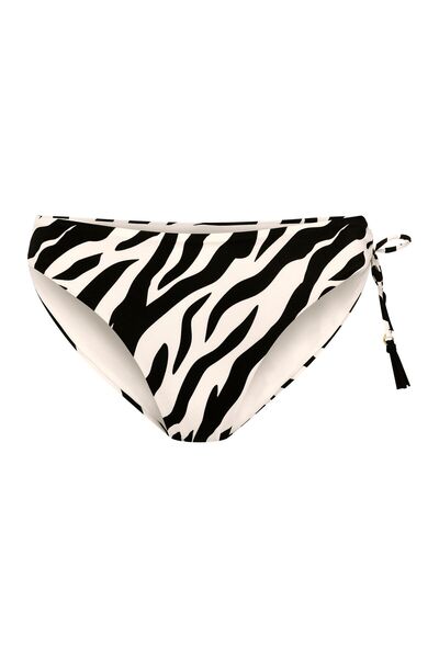 ESOTIQ Classic Bikini Bottom Brief with One Side Tie High Leg Low Waist | Zibraz