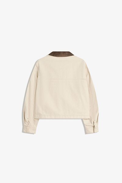 Bershka Jacket with corduroy collar